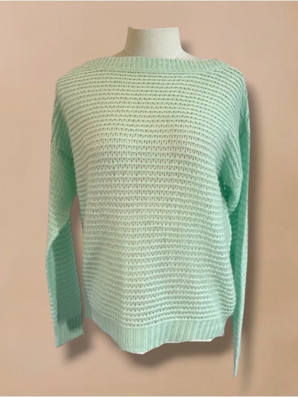 J. CREW Open Weave 100% Cashmere Sweater Size Small